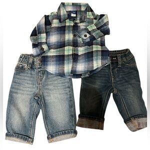 New Old Navy Jean Bundle SZ 3/6 Months